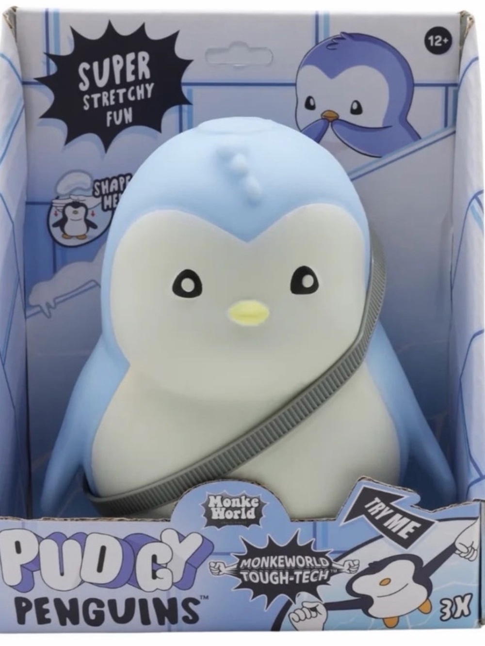 ONE WORLD Light Blue & White Pudy Penguin Plush Toy